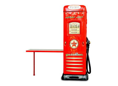 Gas Station Wardrobe Wardrobe with Desk Car Gas Station Design Red