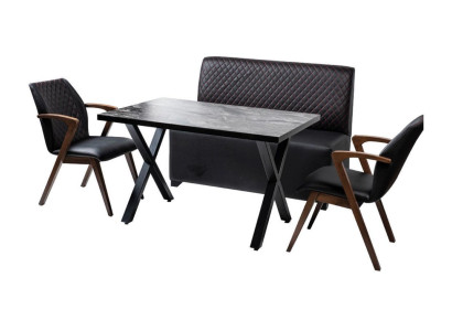 Loft Kitchen Dining Set Modern Dining Room Set Stool Armchair Recliner Sets 4pcs.