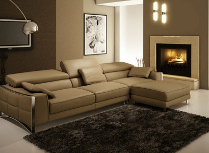 Design Leather Sofa Sofa Couch Upholstery Corner Seat Decor Suite Living landscape