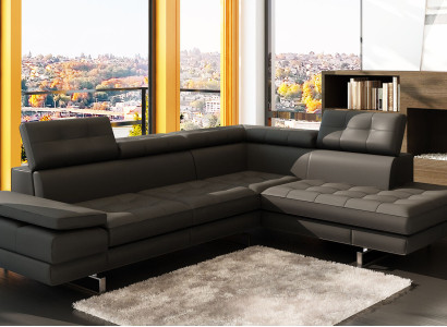 Design Leather Sofa Sofa Couch Upholstery Corner Seat Suite Living landscape