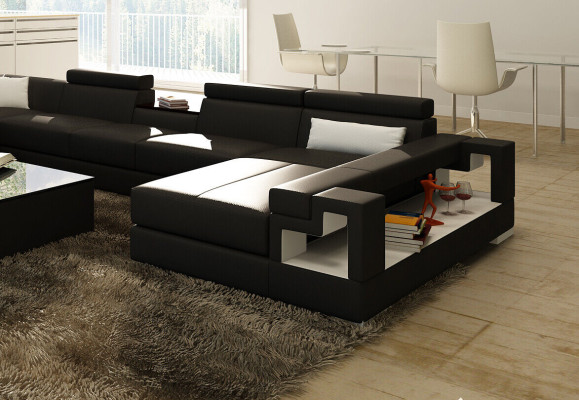 XXL Big Living landscape Leather Sofa Sofa Couch Upholstery Sofas Suite