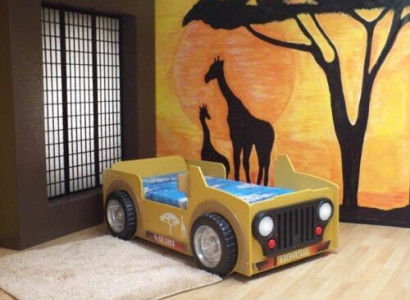 Childrens bed Jeep Vehicle Africa Bedroom YOUTH BED CAR Bed Beds SAFARI