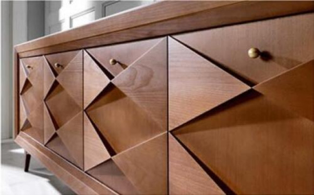 Sideboard Chest of drawers Wardrobe Classic Luxury Chests of drawers Cabinet Living room Brown