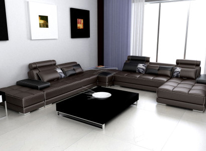 Modern Design Upholstery Living landscape Leather Sofa Sofa Couch Seat