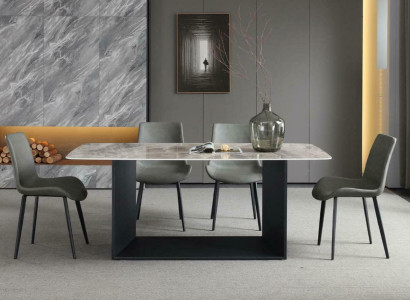 Dining table Modern stainless steel Dining room Living room Kitchen Tables Design Table Metal