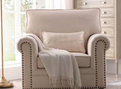 Armchair Fabric Sofa Single Seater Furniture Relax Seat Design Couch Lounge Textile country house
