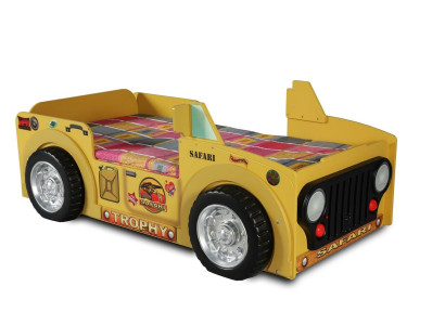 Childrens bed Youth bed Bed Beds + Mattress Wooden bed Animal Safari children's furniture