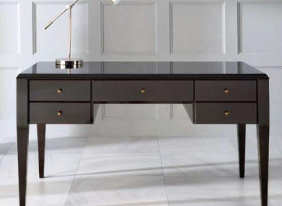 Desk Table Office Office Office desk Computer desk Wood Luxury Brown Design