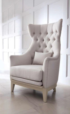 Armchair Wing Chair Club Chair Chesterfield Luxury Seater Seat Living room new