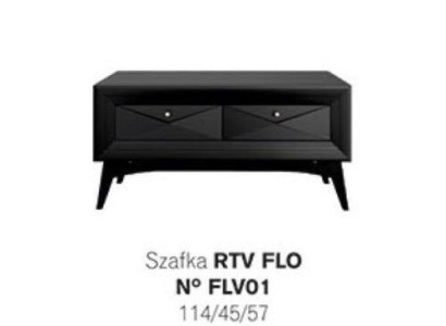 Stand TV cabinet Lowboard Sideboard Table Living room Modern Wood Black Design