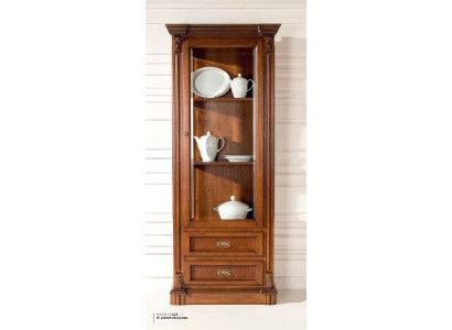 Display case Cabinets Showcases Wardrobe Wood Furniture Living room Classic Baroque Brown