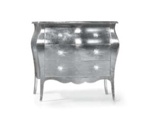 Chest of drawers Cabinets Chests of drawers Wood Luxury Furniture Bedroom Classic Silver Design