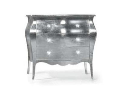 Chest of drawers Cabinets Chests of drawers Wood Luxury Furniture Bedroom Classic Silver Design