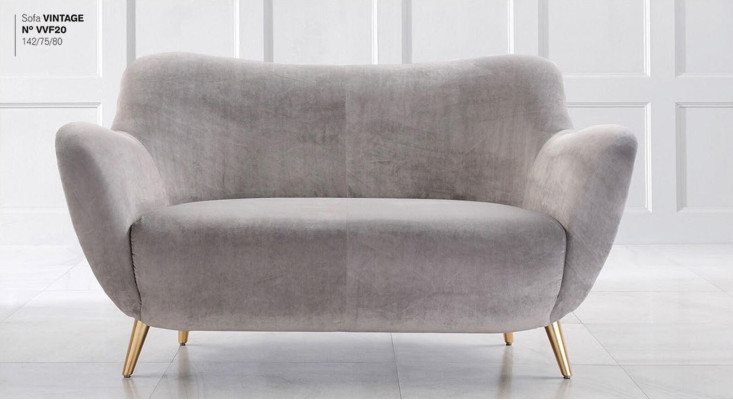 Two-seater Sofa 2 Seater Sofas Fabric Living room Polyester Modern Gray Luxury new