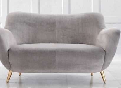 Two-seater Sofa 2 Seater Sofas Fabric Living room Polyester Modern Gray Luxury new