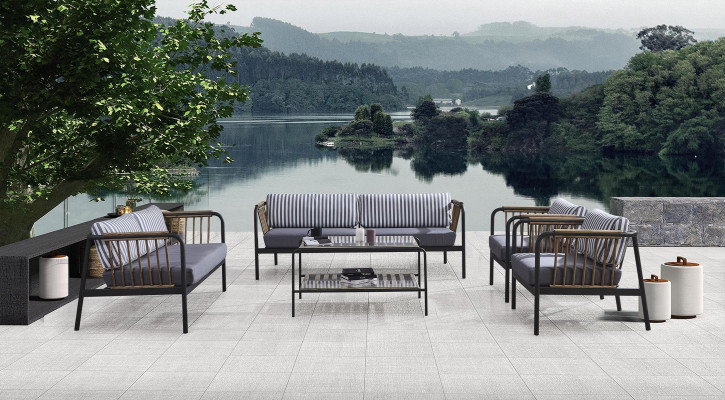 Armchair Design Seater Luxury Gray Textile Seater Luxury Upholstery Furniture Design