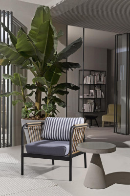 Armchair Design Seater Luxury Gray Textile Seater Luxury Upholstery Furniture Design