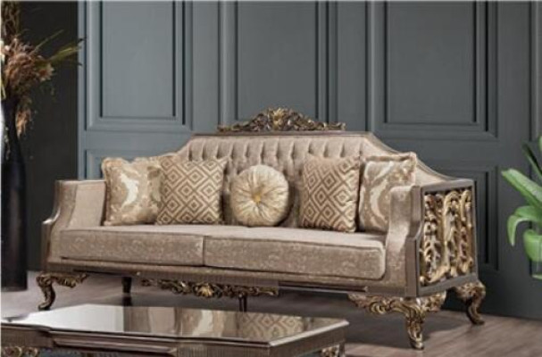 Sofa set 3+3+1+1 Seater Coffee table Classic Designer Luxury Living room Set