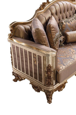 Sofa Set 3+1 Seater Gold Coffee table Sofa set Living room Luxury new