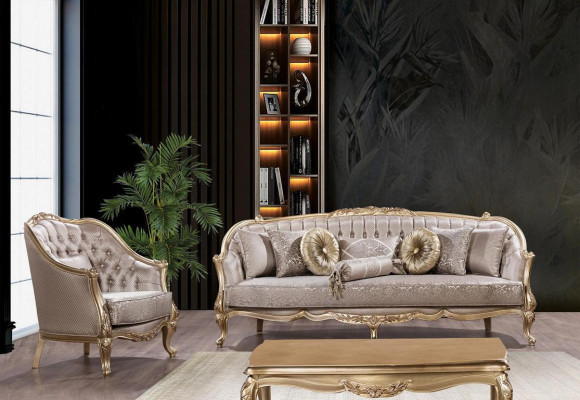 Suite Sofa set 3+1 Seater Living room Classic Design Sofa Set Armchair
