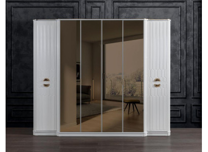 Bedroom Furniture Wood Wardrobe Wardrobe Style Modern White new