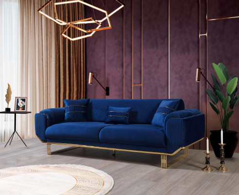 Blue's Sofa Living room Sofa 3 Seater Couches Designer Couch Upholstery Sofas Textile new