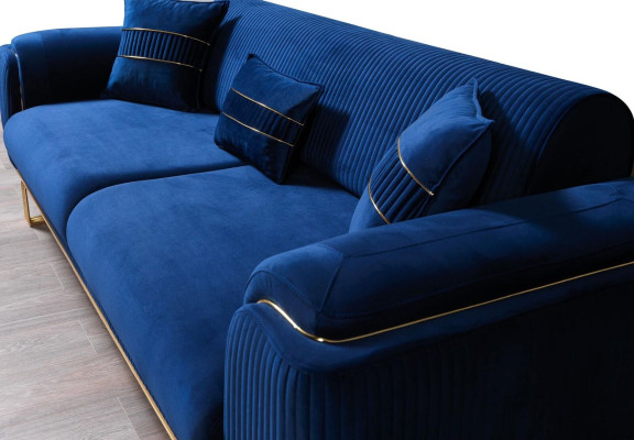 Blue's Sofa Living room Sofa 3 Seater Couches Designer Couch Upholstery Sofas Textile new
