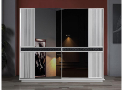 Bedroom Wood Wardrobe Luxury Design Cabinets Modern Gray new