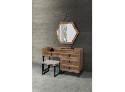 Bedroom Mirror Chest of drawers Wood Modern Design Luxury brown new