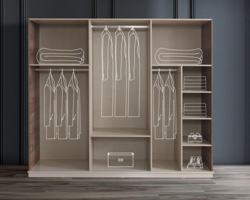 Bedroom Wardrobe Luxury Wood Cabinets Design Furniture Wardrobe