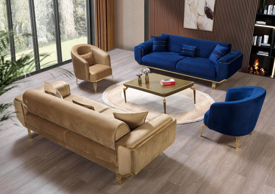 Living room Luxury Armchair 1 Seater Couch Furniture new Modern Beige