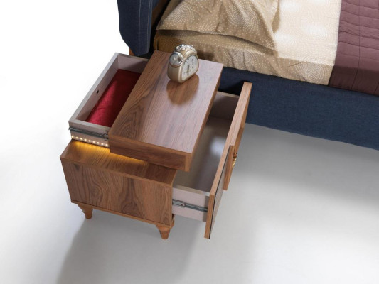 Bedroom Bedside table Side table Design Modern new Brown Wood