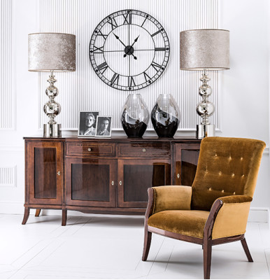 XXL Sideboard Sideboard Chest of drawers Living room Wardrobe Wood Shelf Antique Style Design