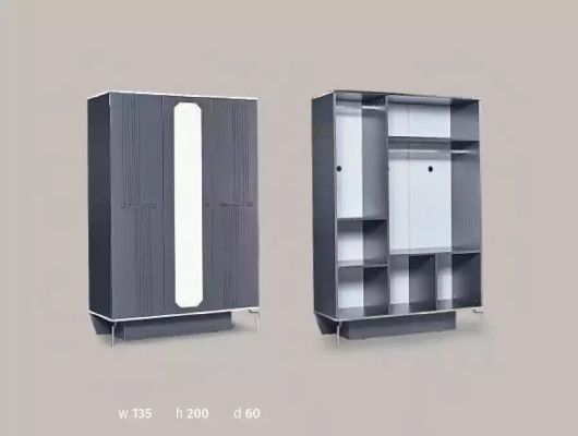 Wardrobe Wardrobe Furniture Cabinets Wood Loft Furnishings White Bedroom