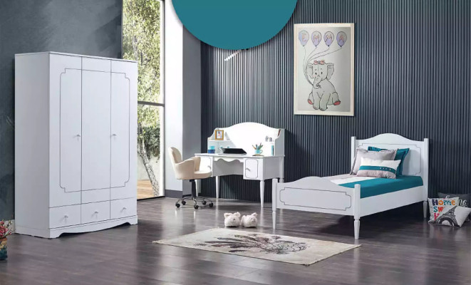 Wardrobe Wardrobe Furniture Bedroom Cabinets Wood White Loft Furnishings