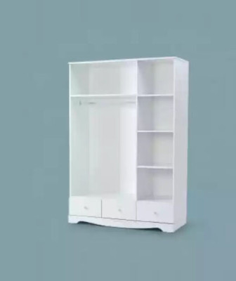 Wardrobe Wardrobe Furniture Bedroom Cabinets Wood White Loft Furnishings