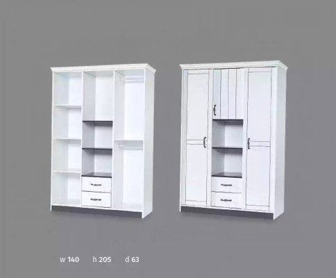 Landhfrom  Furniture Bedroom Wardrobe Wardrobe White Cabinets 140cm