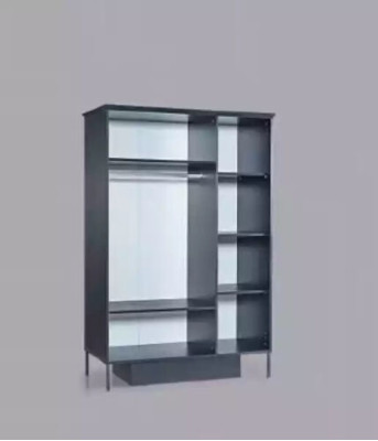 Wardrobe Wardrobe Furniture Bedroom Cabinets Wood Loft Furnishings Black