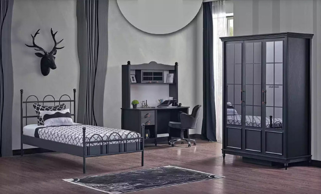 Black Wardrobe Design Wardrobe Luxury Furnishings Bedroom Furniture