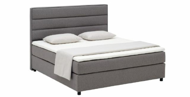 Continental Textile Bed Boxspring Bed Beds Upholstery High Double Leather