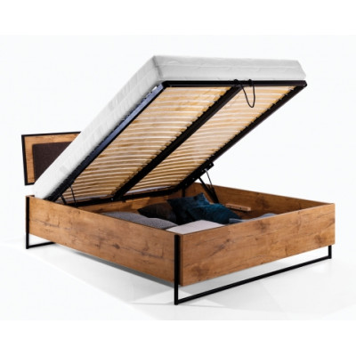 5pcs. Complete Set Wood Bedroom Loft Style Design Bed Chest of drawers Wardrobe