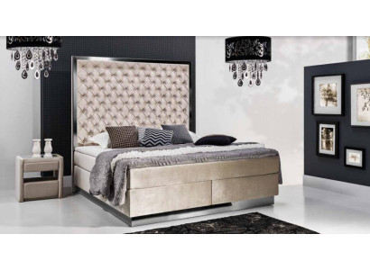 Designer Bed Upholstered bed Beds Hotel box spring bed Chesterfield sleep