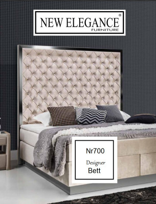 Designer Bed Upholstered bed Beds Hotel box spring bed Chesterfield sleep