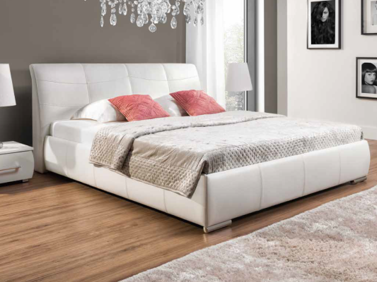 Upholstered bed Beds Bed Upholstery Leather Textile Designer Hotel Double Luxury