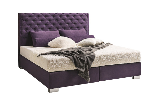 Design Upholstery Bed Leather Double Hotel Marriage Bedroom Boxspring Box new