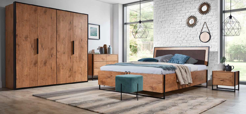 Loft Bed Wood Designer Beds Upholstery Leather Textile Fabric Hote 140 160 180