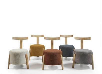 Design Chair Chairs Luxury Suite Textile Upholstery Group 5x Set Relax Club