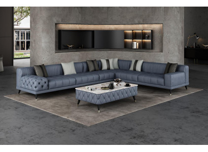 Corner sofa Sofa L-shape Living room Couch Upholstery Sofas new Design Leather