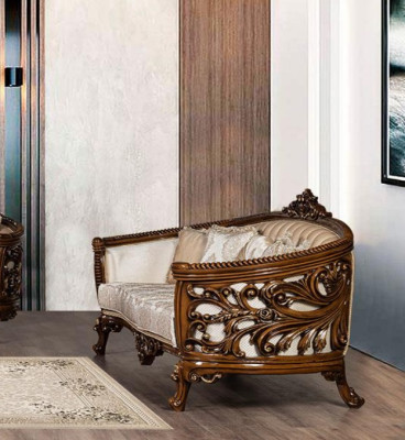 Three Seater Sofa 3 Seat Classic Furniture Sofas Fabric Style Baroque Rococo Luxury new