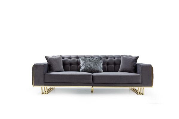 sofa Luxury Furniture Living room Feet 240cm Couch Sofas Couches 3 Seater